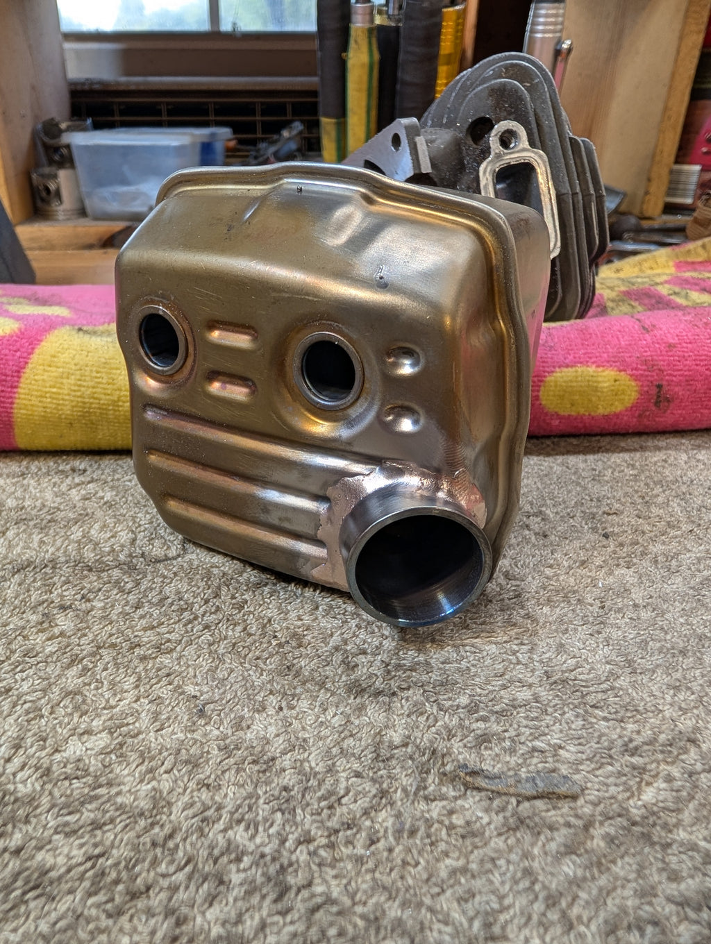 Modified ms261 muffler