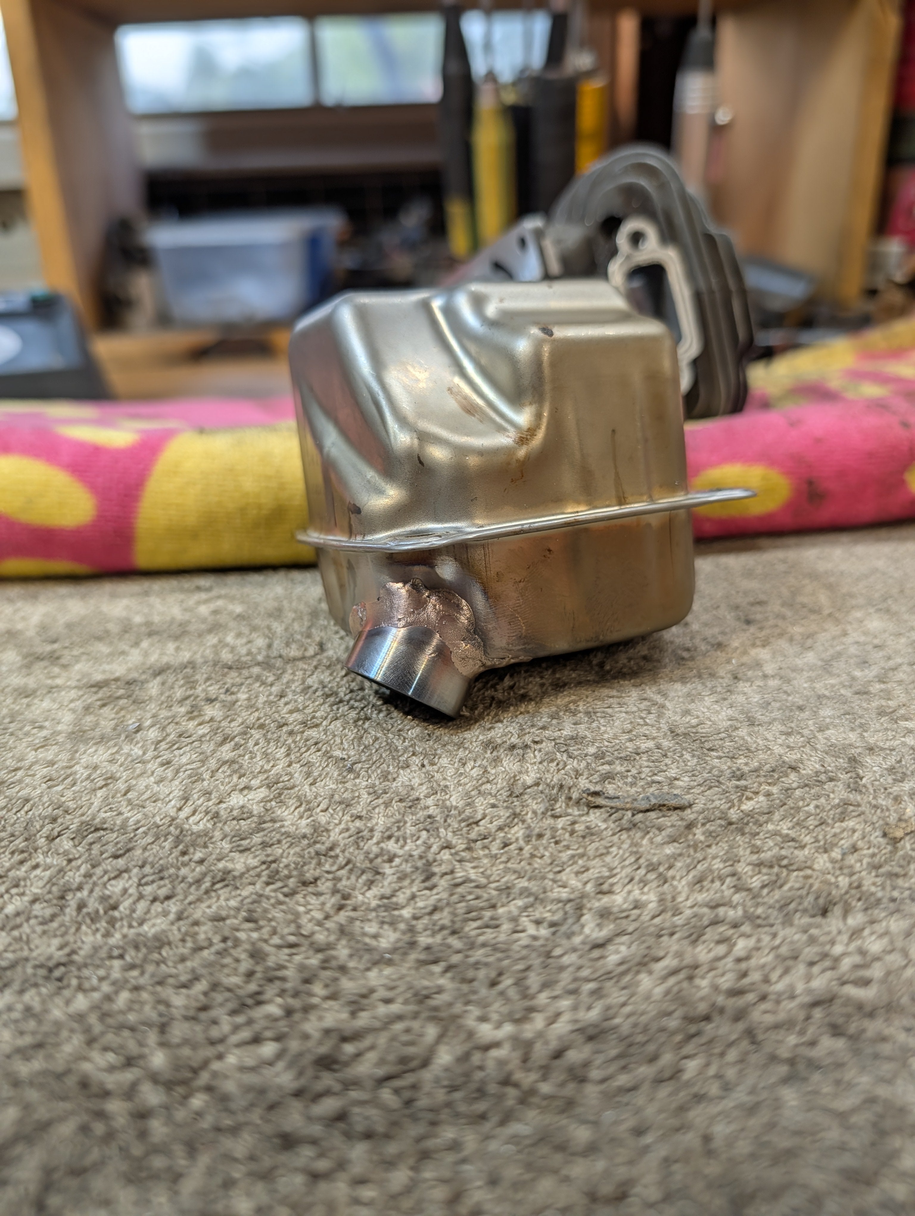Modified ms261 muffler